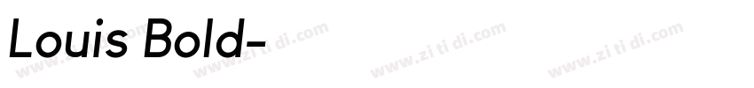 Louis Bold字体转换
